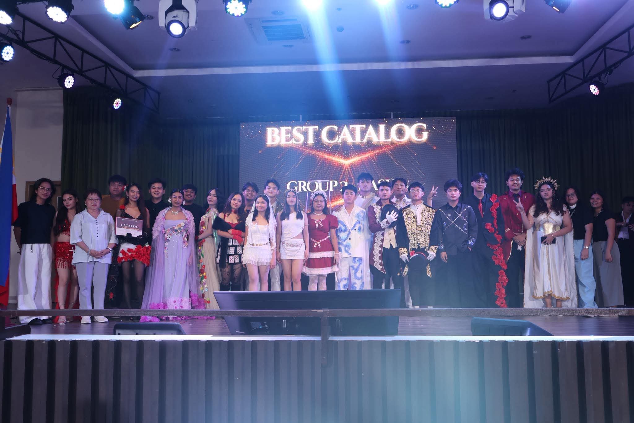 Best Catalog awarding on stage